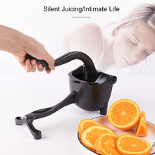Load image into Gallery viewer, Aluminum Detachable Manual Juicer Lemon Watermelon Orange Fruit Juicer, Silver, Gold, Titanium Black, Rose Red, Black