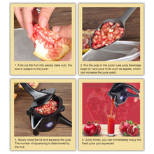 Load image into Gallery viewer, Aluminum Detachable Manual Juicer Lemon Watermelon Orange Fruit Juicer, Silver, Gold, Titanium Black, Rose Red, Black