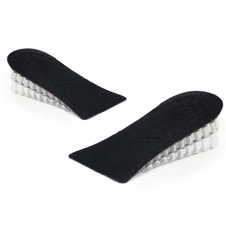 JF101 Invisible Transparent Silicone Heightening Pad Heel Heightening Insole Shock Absorption Half Pad, One Layer, Three Layer