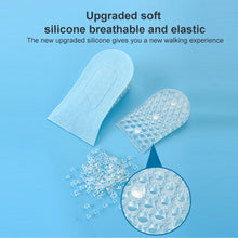 Load image into Gallery viewer, JF101 Invisible Transparent Silicone Heightening Pad Heel Heightening Insole Shock Absorption Half Pad, One Layer, Two Layer, Three Layer