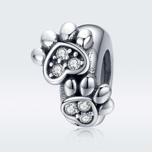 Load image into Gallery viewer, S925 Sterling Silver Animal Footprint Beads DIY Bracelet Accessories