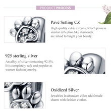 Load image into Gallery viewer, S925 Sterling Silver Animal Footprint Beads DIY Bracelet Accessories