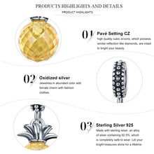 Load image into Gallery viewer, S925 Sterling Silver Fruit Series Pineapple Love Pendant DIY Bracelet Accessories, SCC150