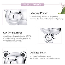 Load image into Gallery viewer, S925 Sterling Silver Beaded Bear Beads DIY Bracelet Accessories, SCC1502