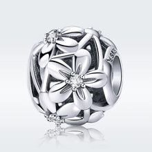 Load image into Gallery viewer, S925 Sterling Silver Flower Shape Dripping Oil Silver Beads DIY Bracelet Accessories, SCC729