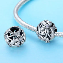 Load image into Gallery viewer, S925 Sterling Silver Flower Shape Dripping Oil Silver Beads DIY Bracelet Accessories, SCC729