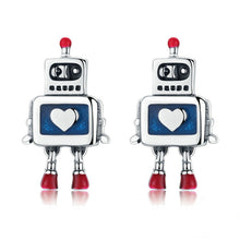 Load image into Gallery viewer, Robot S925 Sterling Silver Earrings Dripping Oil Hypoallergenic Earrings, SCE477