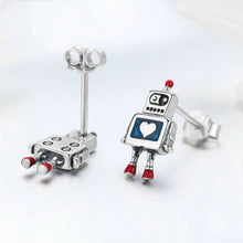 Load image into Gallery viewer, Robot S925 Sterling Silver Earrings Dripping Oil Hypoallergenic Earrings, SCE477
