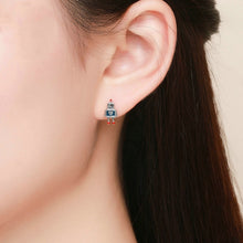 Load image into Gallery viewer, Robot S925 Sterling Silver Earrings Dripping Oil Hypoallergenic Earrings, SCE477
