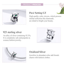 Load image into Gallery viewer, S925 Sterling Silver Little Fox Beads DIY Bracelet Accessories Charm Loose Beads