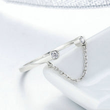 Load image into Gallery viewer, Zircon Silver Bracelet S925 Sterling Silver Ladies Open Ring, SCR216
