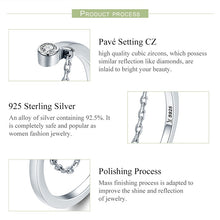 Load image into Gallery viewer, Zircon Silver Bracelet S925 Sterling Silver Ladies Open Ring, SCR216