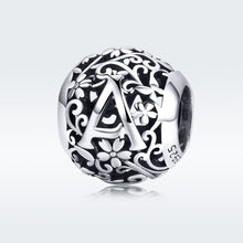Load image into Gallery viewer, S925 Sterling Silver Pattern Letter Beads DIY Bracelet Beaded, SCC1158