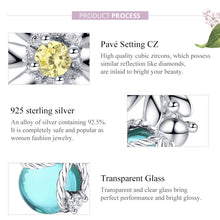 Load image into Gallery viewer, S925 Sterling Silver Daisy And Firefly Crystal Glass Loose Beads DIY Beaded Bracelet