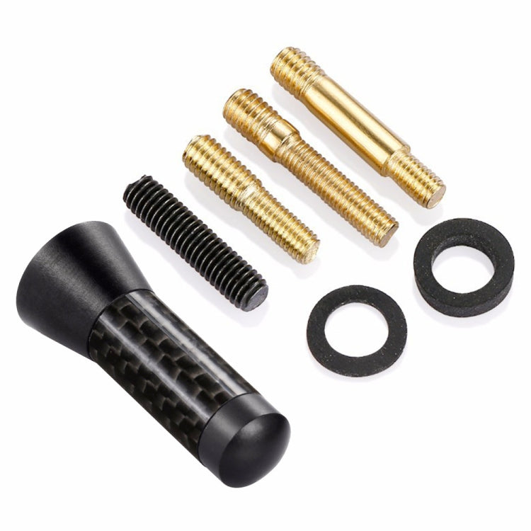 3.5cm Modified Metal Antenna Carbon Fiber Car Antenna Car Decorative Antenna, 3.5cm Modified Metal Antenna
