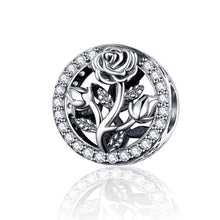 Load image into Gallery viewer, S925 Sterling Silver Rose Flower Beaded DIY Bracelet Accessories, SCC1189