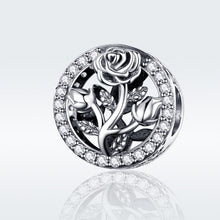 Load image into Gallery viewer, S925 Sterling Silver Rose Flower Beaded DIY Bracelet Accessories, SCC1189