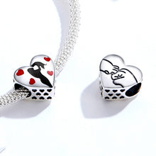 Load image into Gallery viewer, S925 Sterling Silver Heart-shaped Ardently Love Pendant DIY Bracelet Accessories, SCC1508