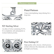 Load image into Gallery viewer, S925 Sterling Silver Blue Zircon Movable Owl Pendant DIY Bracelet Accessories, Pendant, Necklace+Pedndant