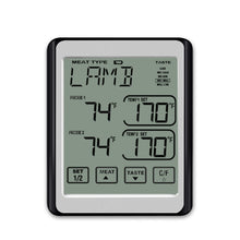 Load image into Gallery viewer, CH-212 Dual Probe Color Screen Smart Alarm Grill Kitchen Thermometer, Colorful Backlight, Orange Backlight