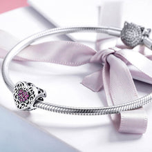 Load image into Gallery viewer, S925 Sterling Silver Heart-shaped Pattern Beads DIY Bracelet Accessories, SCC1109