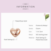 Load image into Gallery viewer, S925 Sterling Silver Golden Heart-shaped Loose Beads DIY Bracelet Accessories