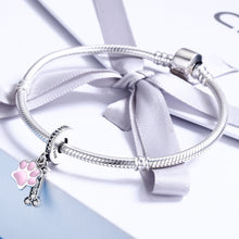 Load image into Gallery viewer, S925 Sterling Silver Dog Footprint Diamond Beads DIY Bracelet Accessories