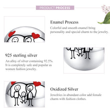 Load image into Gallery viewer, S925 Sterling Silver I Love My Home Beaded DIY Bracelet Accessories