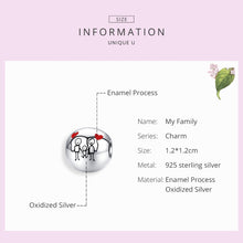 Load image into Gallery viewer, S925 Sterling Silver I Love My Home Beaded DIY Bracelet Accessories