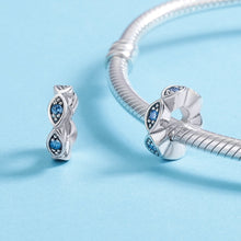 Load image into Gallery viewer, Lucky Eyes Beaded S925 Sterling Silver Loose Beads DIY Bracelet Silver Beads