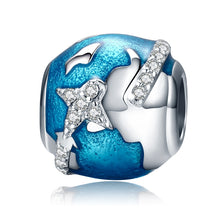 Load image into Gallery viewer, Around The World Beaded S925 Sterling Silver Loose Beads DIY Bracelet Accessories