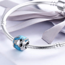 Load image into Gallery viewer, Around The World Beaded S925 Sterling Silver Loose Beads DIY Bracelet Accessories