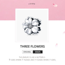 Load image into Gallery viewer, Flower Beaded S925 Sterling Silver Loose Bead DIY Bracelet Accessories, SCC1486
