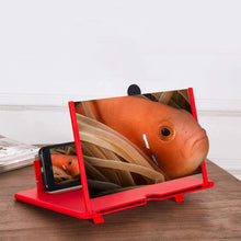 Load image into Gallery viewer, Pull-out Mobile Phone Screen Magnifier 3D Video Desktop Mobile Phone Holder, 10 inch, 12 inch