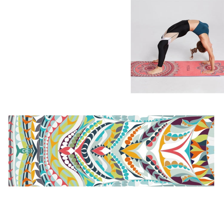 Portable Printed Non-slip Environmental Protection Yoga Mat Drape, Size: 185 x 63cm