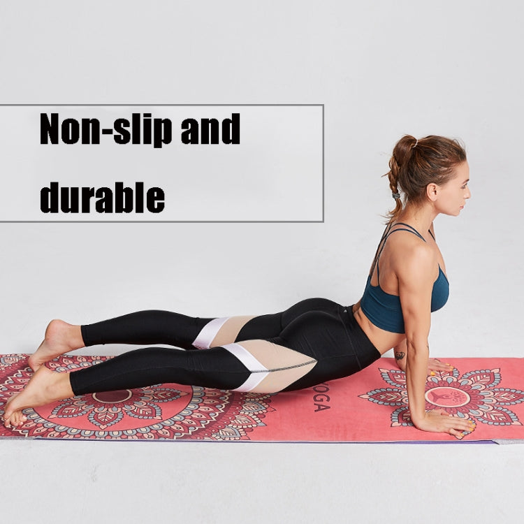 Portable Printed Non-slip Environmental Protection Yoga Mat Drape, Size: 185 x 63cm