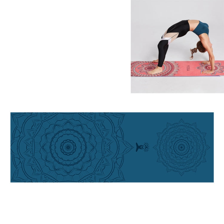 Portable Printed Non-slip Environmental Protection Yoga Mat Drape, Size: 185 x 63cm
