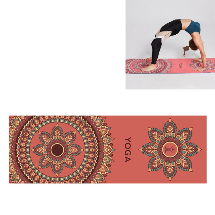 Portable Printed Non-slip Environmental Protection Yoga Mat Drape, Size: 185 x 63cm