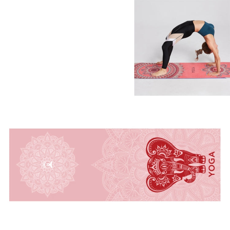 Portable Printed Non-slip Environmental Protection Yoga Mat Drape, Size: 185 x 63cm