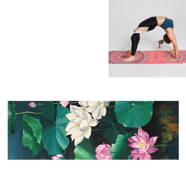 Portable Printed Non-slip Environmental Protection Yoga Mat Drape, Size: 185 x 63cm