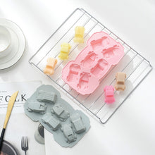 Load image into Gallery viewer, 6 PCS Creative Cake Chocolate Mold 3D Car Cartoon Household Silicone Baking Ice Tray Mold, 3D Car Shape (Blue), 3D Car Shape(Pink)