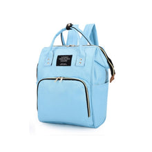 Load image into Gallery viewer, Mummy Bag Large Capacity Multifunctional Backpack Waterproof Baby Bottle Diaper Bag, Red, Green, Black, Pink Red, Red Beige Blue, Red White Blue, Light Pink, Pink, Dark Blue, Light Blue