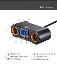 Load image into Gallery viewer, ZNB02 Car Charger Dual USB Car Cigarette Lighter, ZNB02