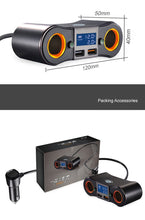 Load image into Gallery viewer, ZNB02 Car Charger Dual USB Car Cigarette Lighter, ZNB02
