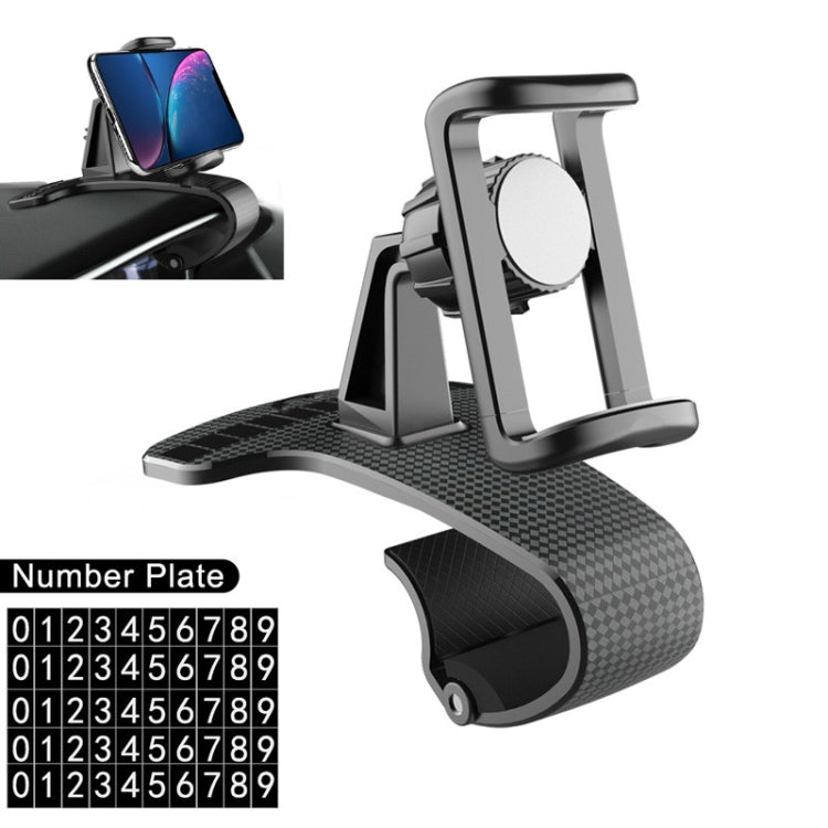 Car Mobile Phone Holder Buckle Instrument Trolley Inner Clip Mobile Phone Navigation Bracket With Number Plate, Navigation Bracket With Number Plate