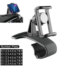 Load image into Gallery viewer, Car Mobile Phone Holder Buckle Instrument Trolley Inner Clip Mobile Phone Navigation Bracket With Number Plate, Navigation Bracket With Number Plate