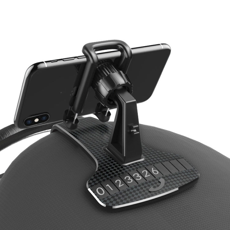 Car Mobile Phone Holder Buckle Instrument Trolley Inner Clip Mobile Phone Navigation Bracket With Number Plate, Navigation Bracket With Number Plate