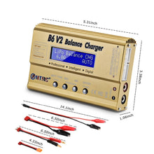 Load image into Gallery viewer, HTRC B6 V2 Model Airplane Charger Smart Balance Charger,, US Plug, EU Plug, UK Plug, AU Plug