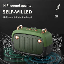 Load image into Gallery viewer, BS32D Wireless Bluetooth Speaker Cartoon Subwoofer Outdoor Card Portable Mini Speaker, Blue, Black, Silver Gray, Orange, Green
