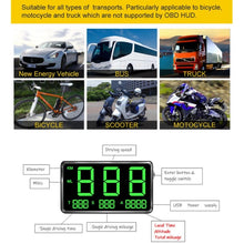 Load image into Gallery viewer, Kingneed C80 4.5inch HUD Car Head-up Display GPS Speed Meter Overspeed Alarm Mileage Altitude Clock, C80 4.5inch